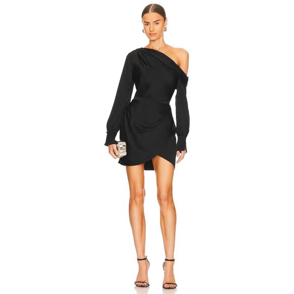 Jonathan Simkhai Cameron Mini Dress One Shoulder Sexy Party Cocktail Classy Sz 0 - Picture 2 of 11